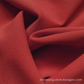 Dark Red Milk Silk Spandex Polyester Jersey Fabric